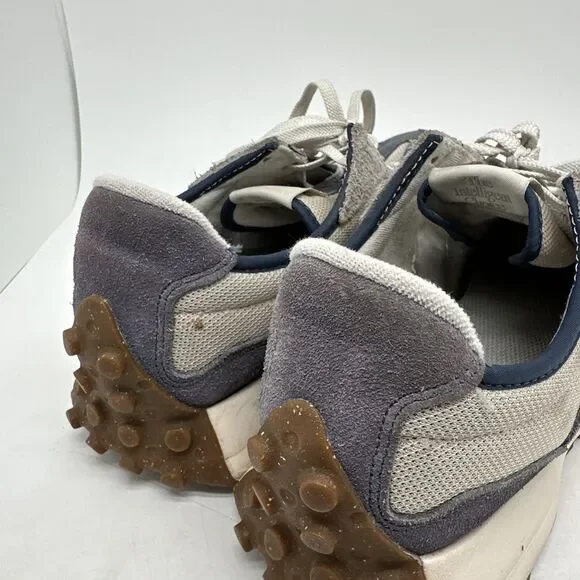 New Balance 327 Navy Blue Beige Suede Retro Low Running Shoes Sneakers Men Sz 10 - Picture 10 of 16